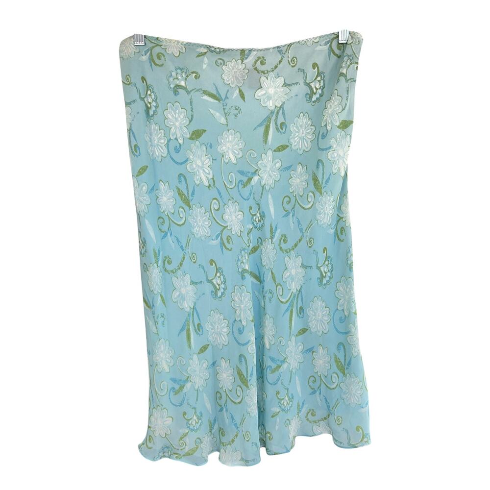 Y2K Vintage Deadstock Merona Low Waist Midi Floral Skirt Size XL